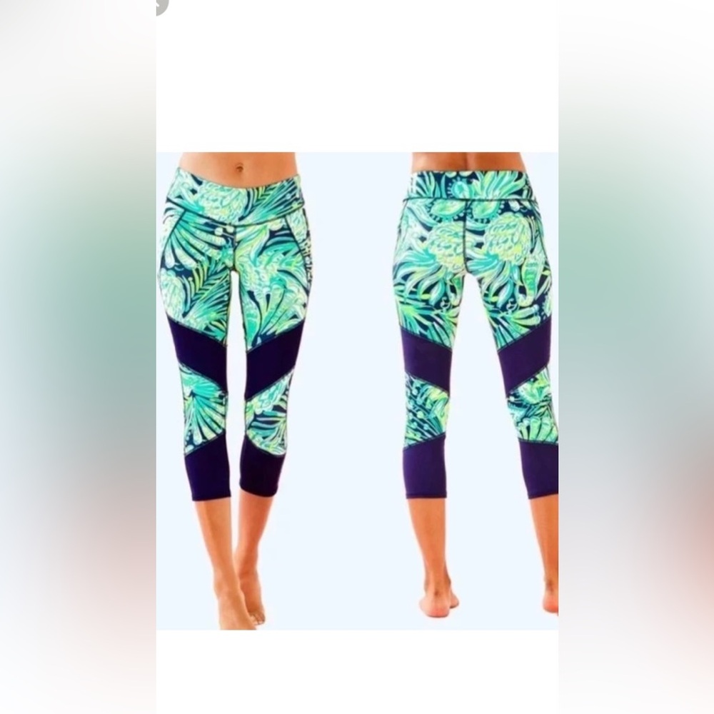 Lilly Pulitzer, Thea cropped leggings party like a flop star, size small